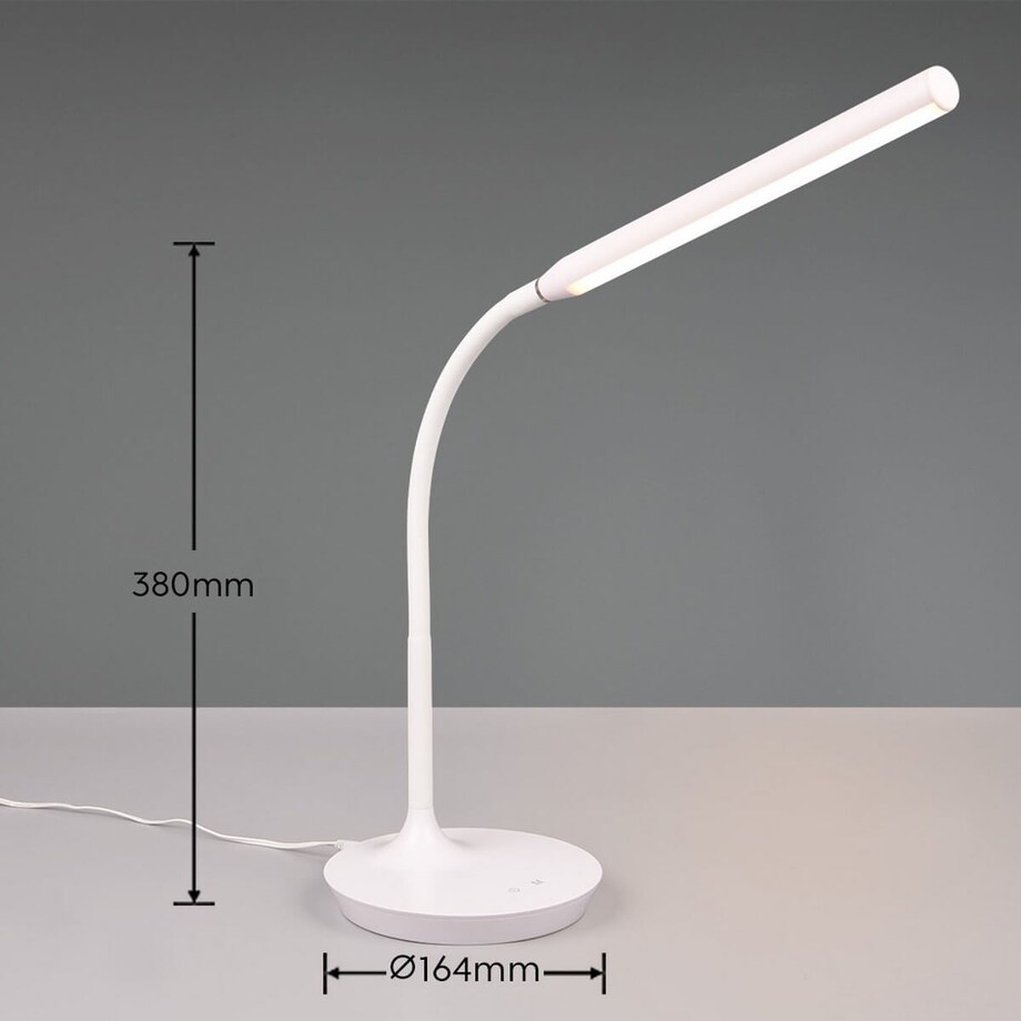 Biurkowa lampka Toro R57641101 RL Light LED 5W 3000-5000K biała