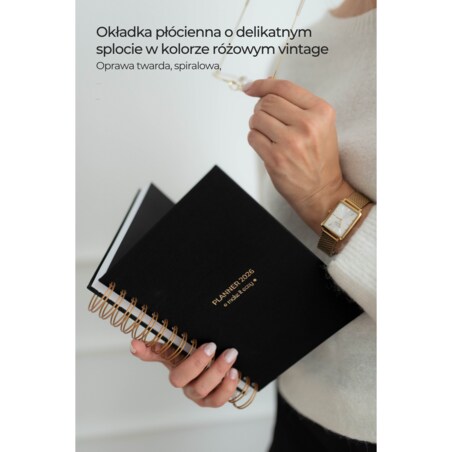 Planner dzienny 2026 na spirali – Ember