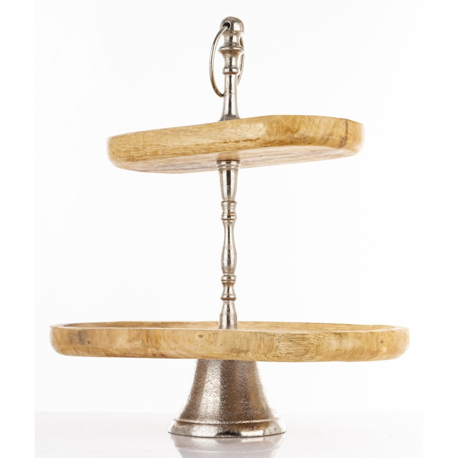 Patera dekoracyjna 2 poziomy 40x33,5x17 cm AYTAKAR