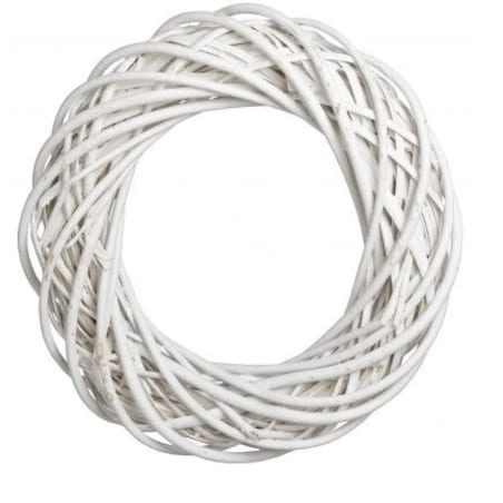 Wianek Wiklinowy Biały Średnica 25 Cm Wiklinagruby