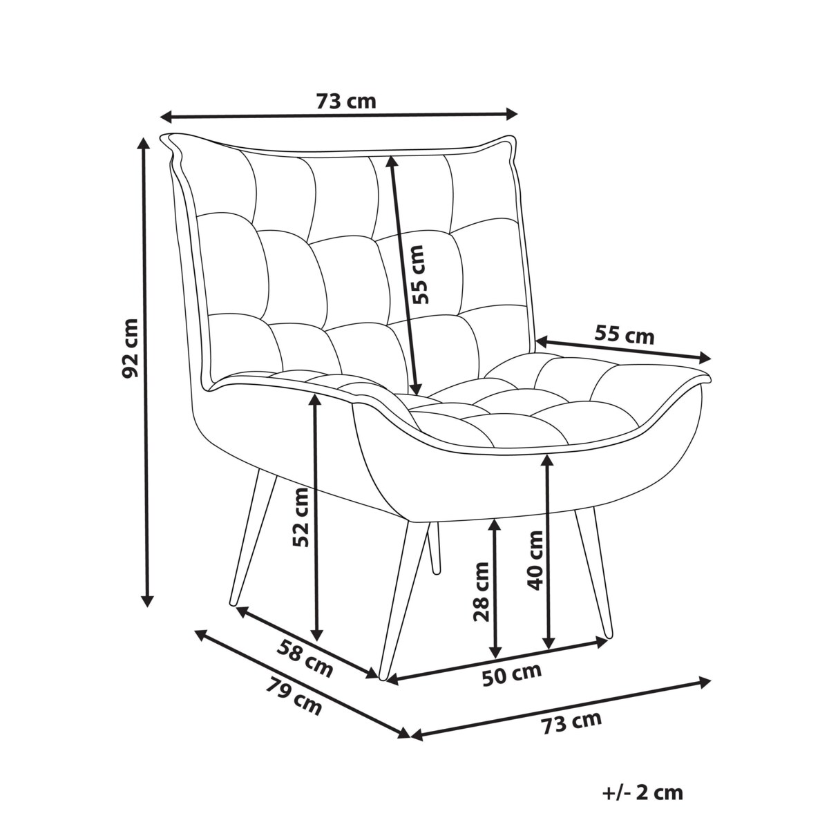 Fotel ALVESTA Boucle Ciemnozielony
