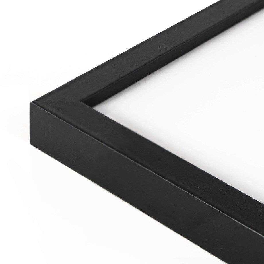 Czarna ramka na zdjęcia 21x30 cm A4 rama MDF z plexi klasyczna ramka zawieszka stopka