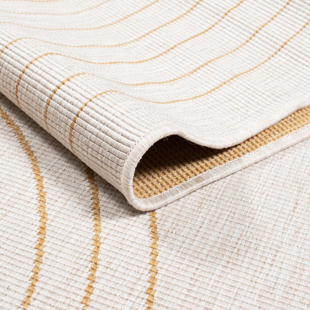 Funkcjonalny dywan na zewnątrz i do wnętrz, dwustronny DUO 57390 Ochre 200x290