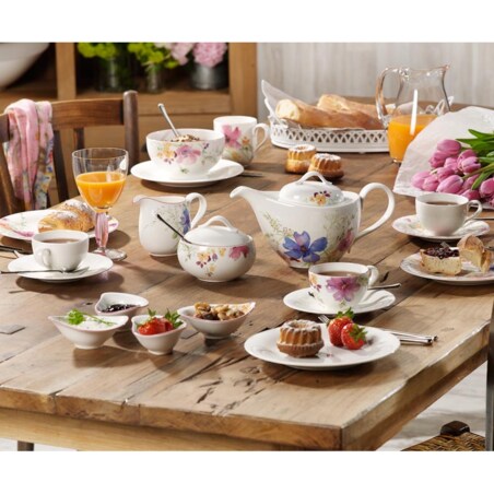 Spodek do filiżanki śniadaniowej Mariefleur Gris, 19 cm, Villeroy & Boch