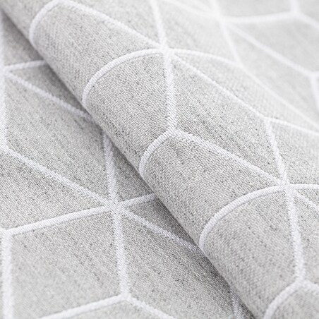 Poszewka Kinga na poduszkę prostokątną 60x40 wzór sześcianów na szarym tle