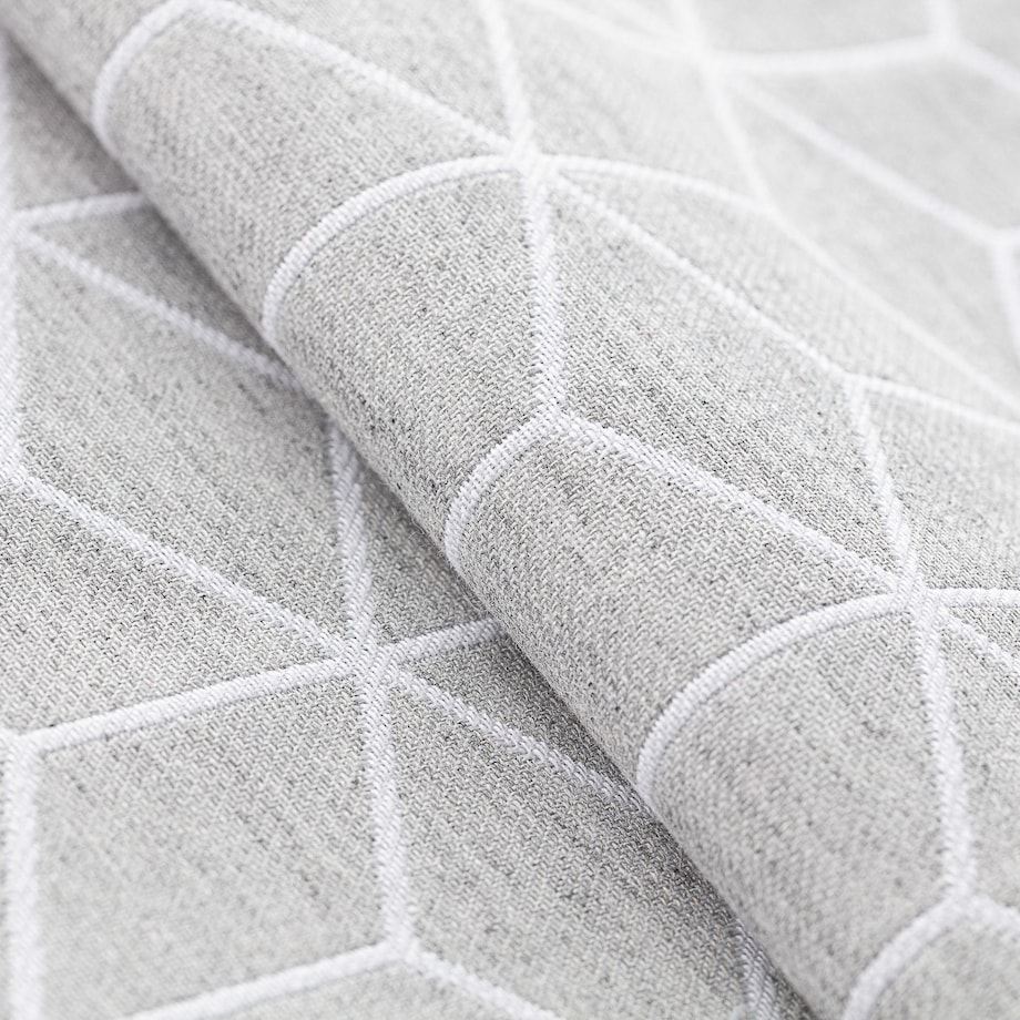 Poszewka Kinga na poduszkę prostokątną 60x40 wzór sześcianów na szarym tle