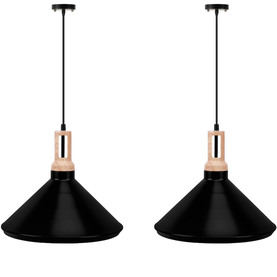 KONSIMO TRIAN Lampa wisząca 2szt., kolor Czarny