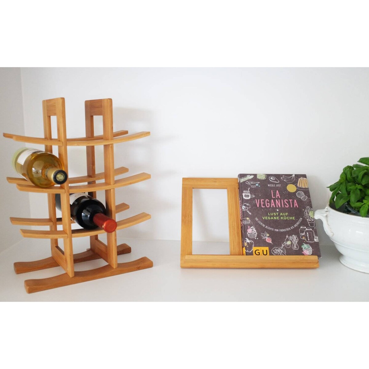 Bambusowy stojak na wino - 12 butelek, ZELLER