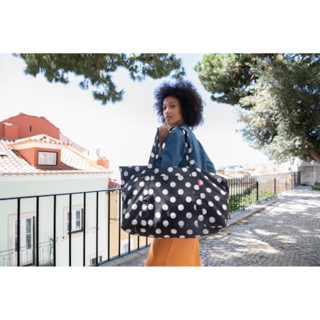Torba MINI MAXI TRAVELBAG, dots white