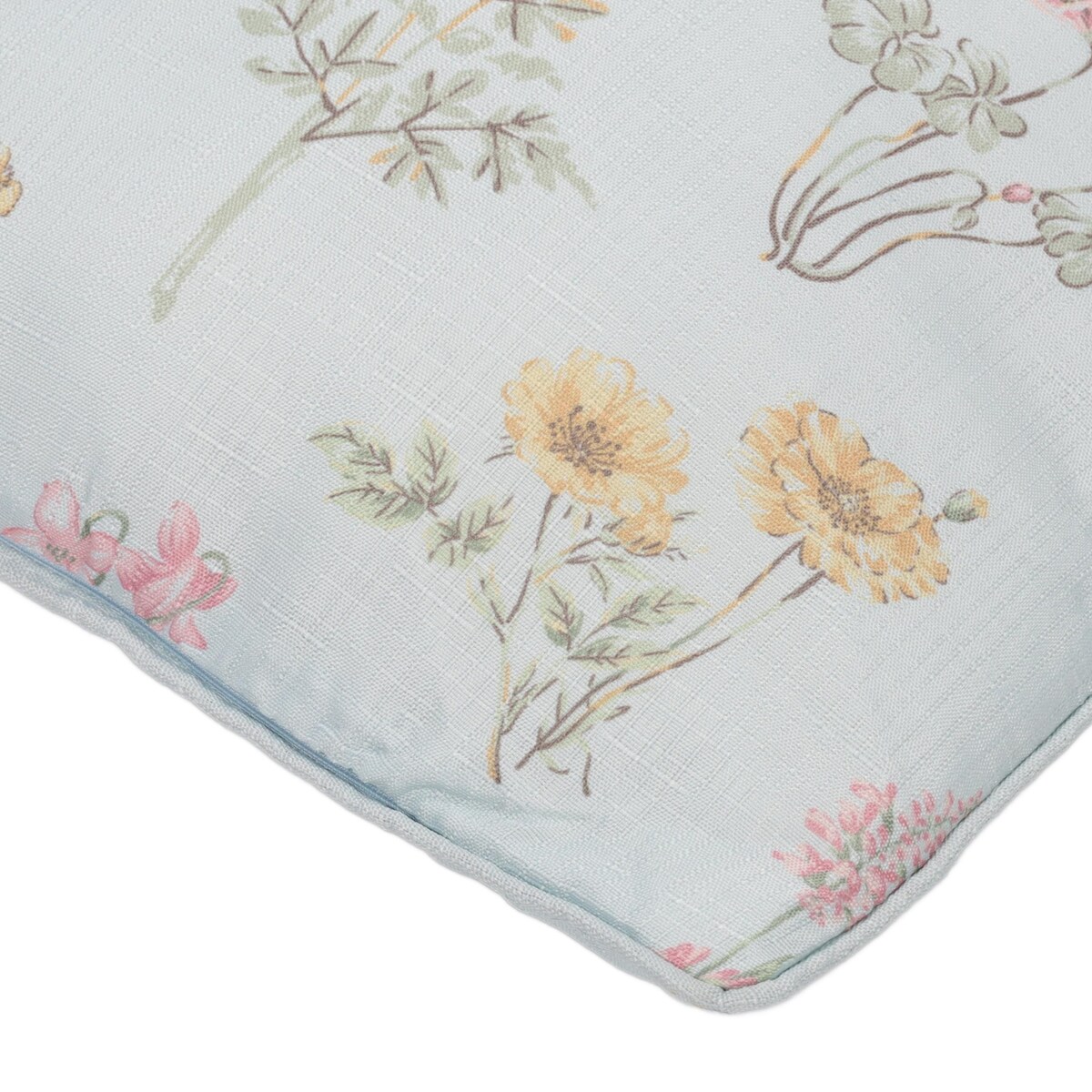 Poduszka dekoracyjna w kwiatowy wzór, 45 x 45 cm