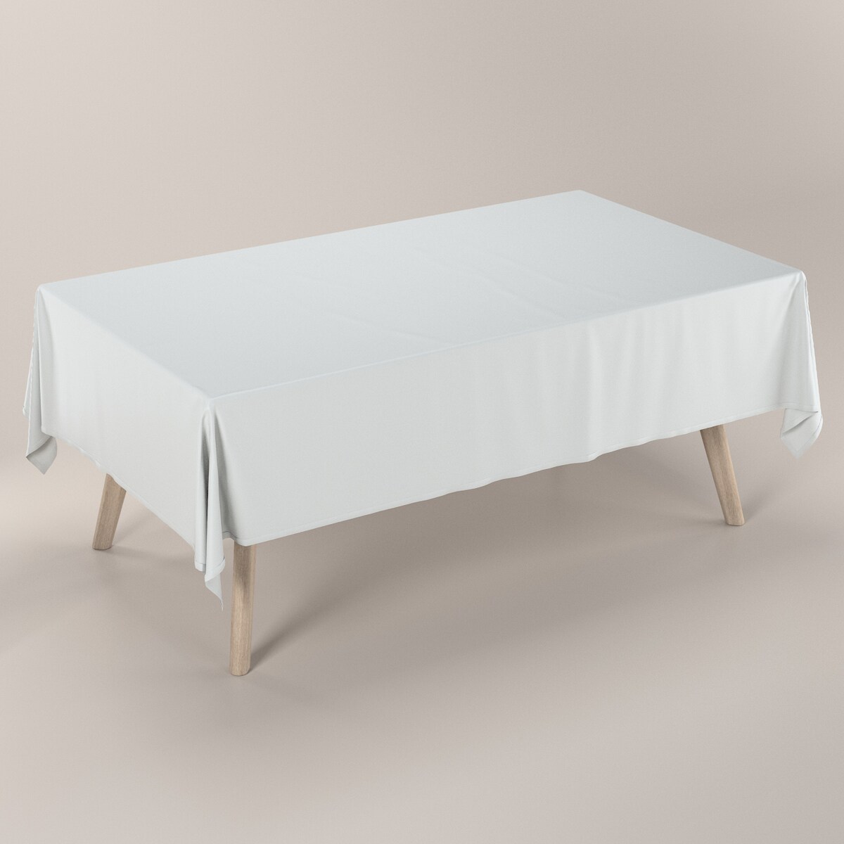 Obrus prostokątny 100 x 100 cm gołębi srebrny z połyskiem