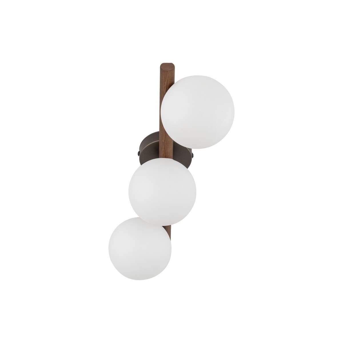 Lampa sufitowa TK Lighting ESTERA WOOD ORZECH 10269 biała, orzech, 3xG9, nowoczesna do salonu i kuchni