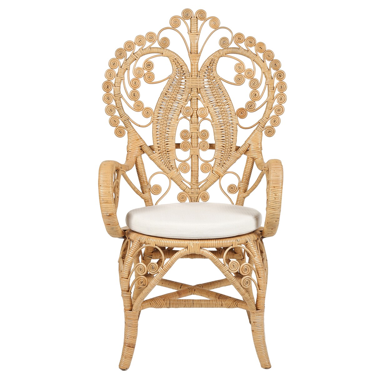 Fotel paw CARRARA Rattan Naturalny