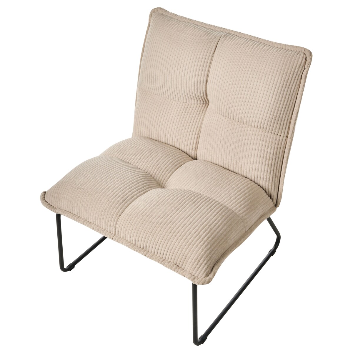 Zestaw 2 foteli BJASTA Sztruks Beżowy