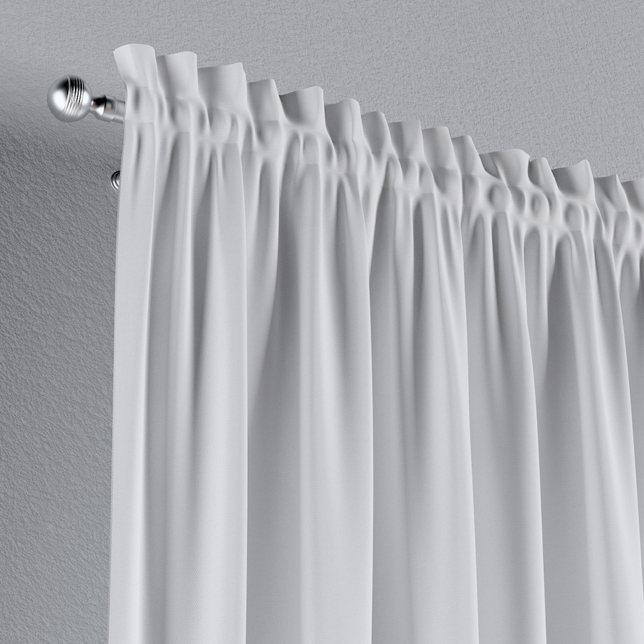 Zasłona na kanale z grzywką 1 szt. 130x245 biały