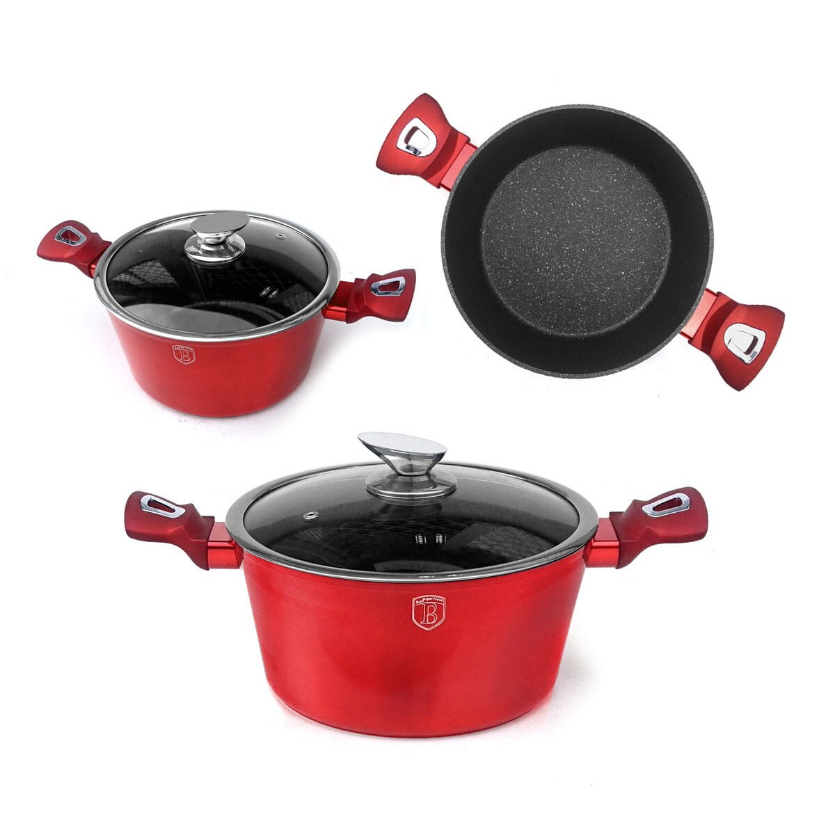 Zestaw 10 elementów garnki, patelnie, akcesoria Berlinger Haus BH-1222