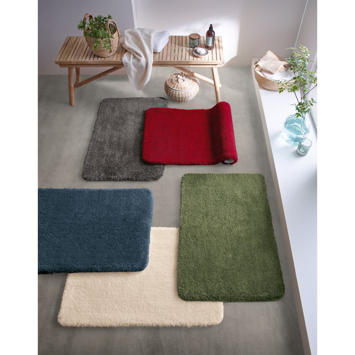 Kleine Wolke Marco Ekologiczny Dywanik łazienkowy Sandbeige Beżowy 60x 90 cm