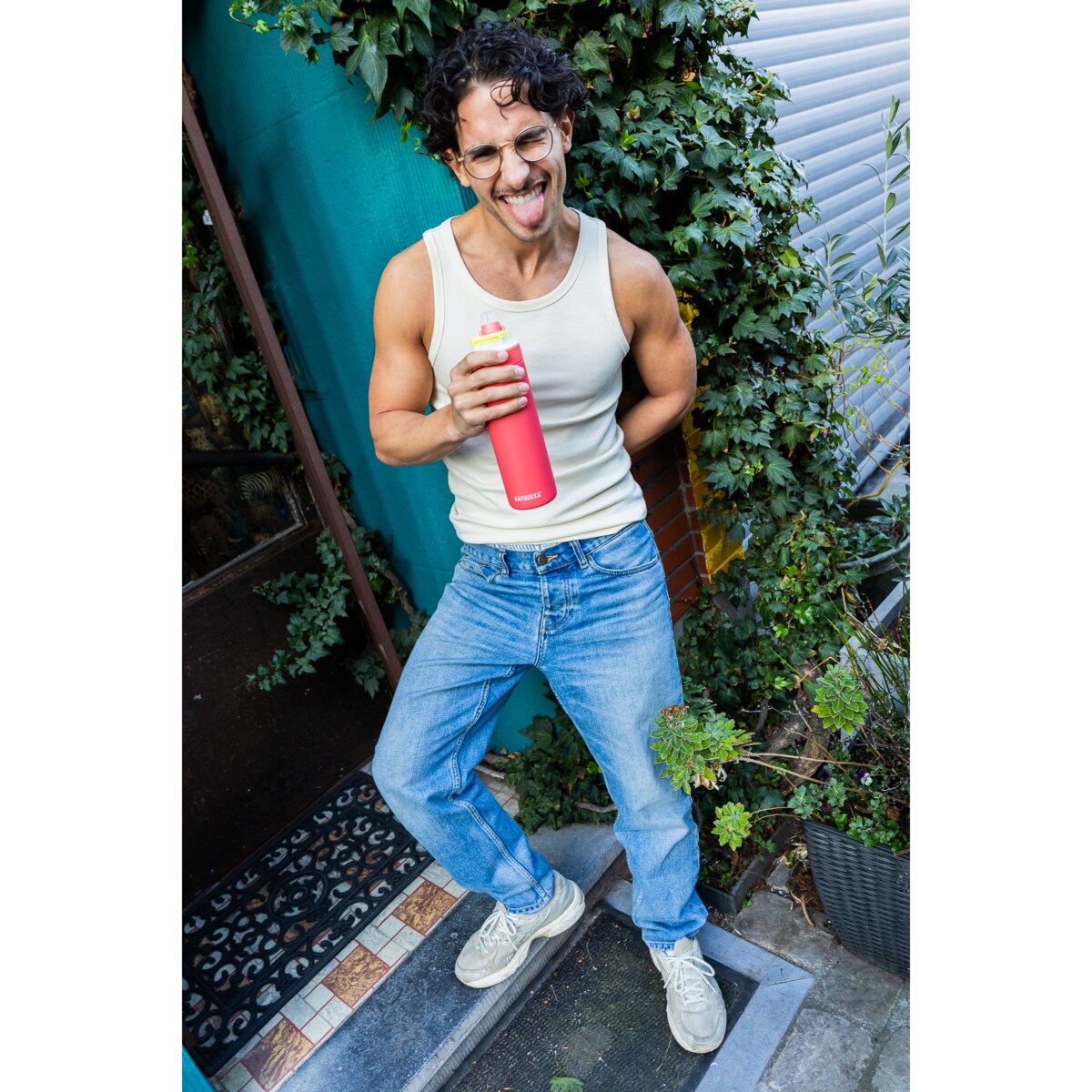 Butelka termiczna termos Lagoon Insulated 600 ml - Fluo Fantasy