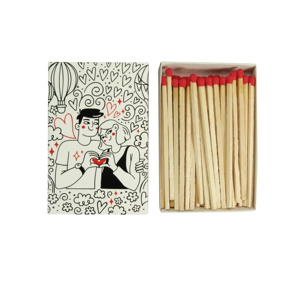 Zapałki "Miłość i balony"