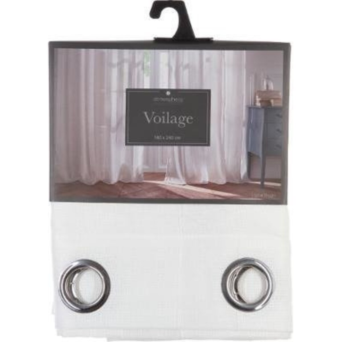 Firana gotowa na przelotkach, 140 x 240 cm