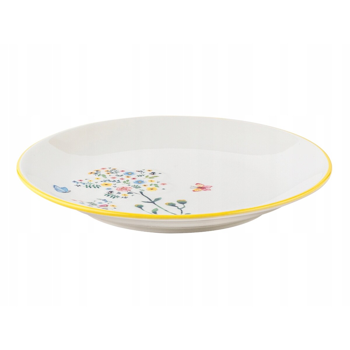 TALERZ DESEROWY 19 cm na desery owoce jedzenie ciasta KWIATY święta prezent