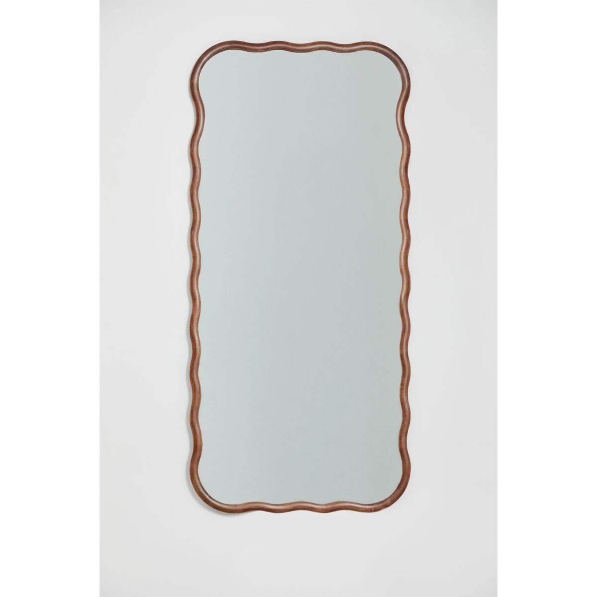 Lustro ścienne z drewna dębowego Aldreu 75x160 cm