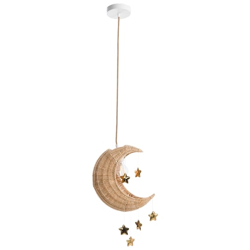 Lampa wisząca Księżyc ORCHON Rattan Naturalny