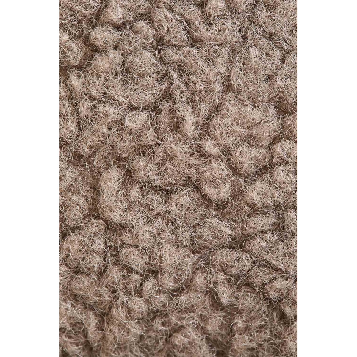 Krzesło na metalowej podstawie, boucleé, kawa z mlekiem, Grolet