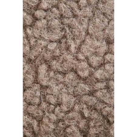 Krzesło na metalowej podstawie, boucleé, kawa z mlekiem, Grolet