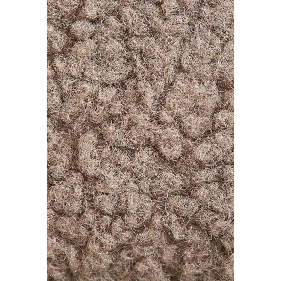 Krzesło na metalowej podstawie, boucleé, kawa z mlekiem, Grolet