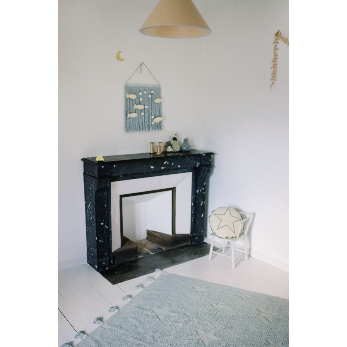 Dywan Bawełniany Hippy Stars Blue 120x175 cm Lorena Canals