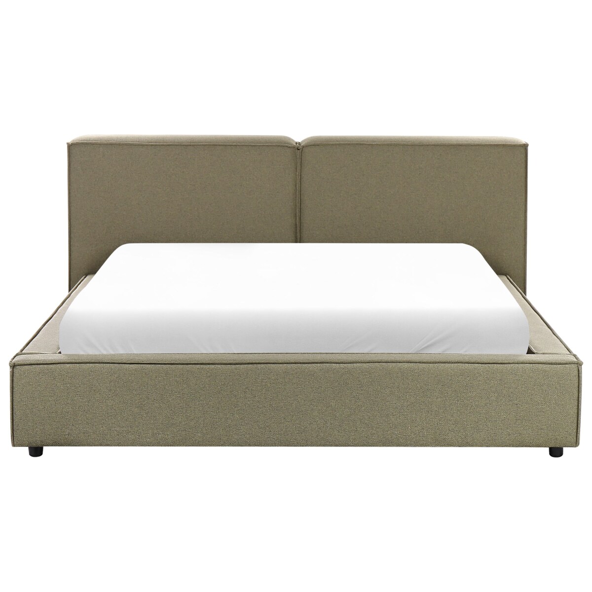 Łóżko tapicerowane 160 x 200 cm zielone LINARDS