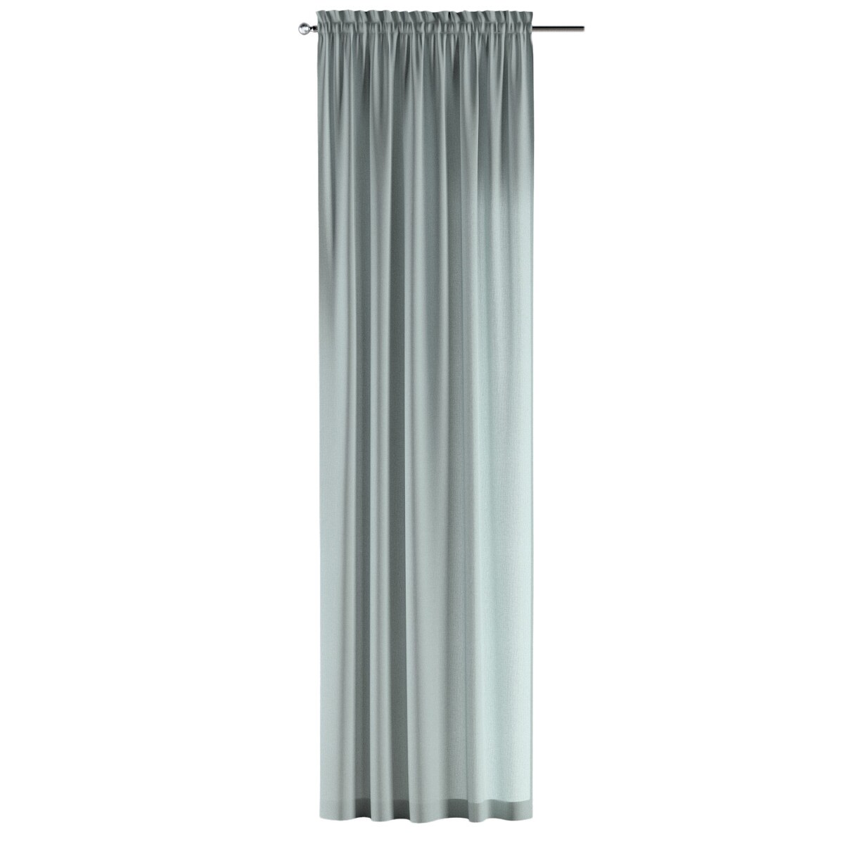 Zasłona na kanale z grzywką 1 szt. 130x245 zielony melanż