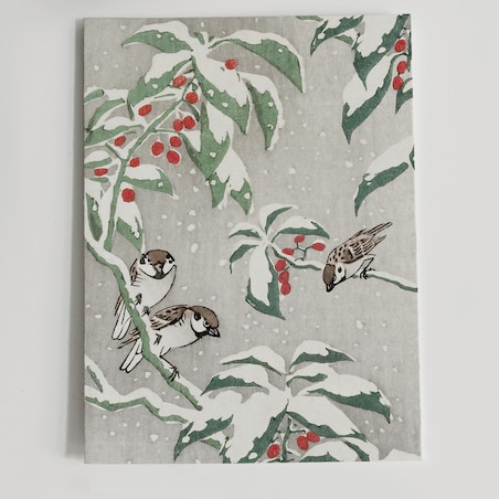 Plakat Wróble Zimą 21x30cm