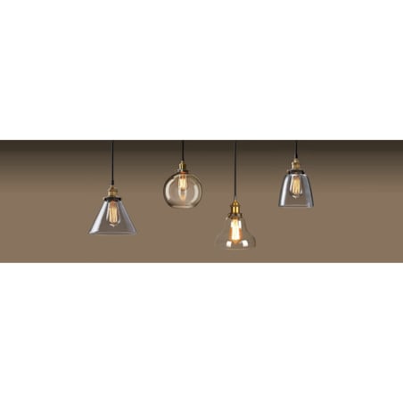 Lampa Wisząca Szklana Loft Industrial Kolory Verto