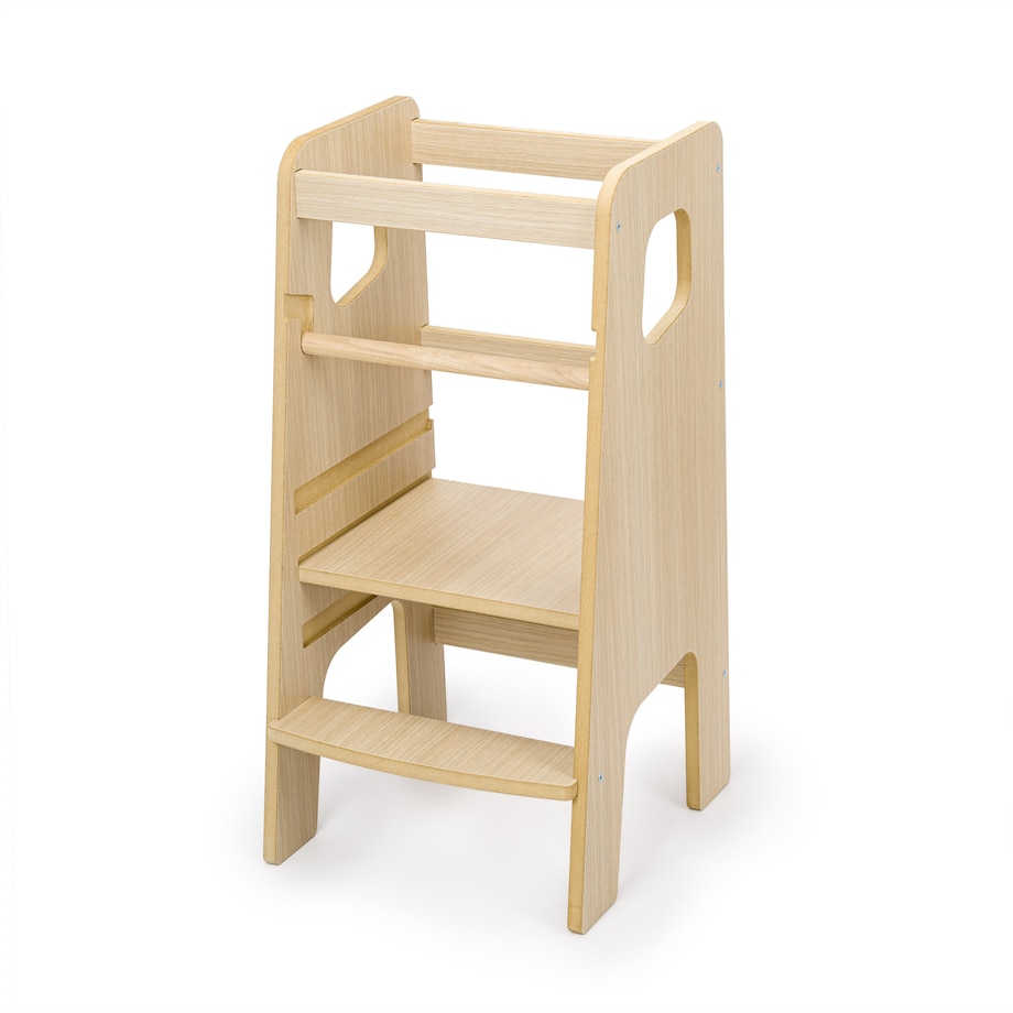 Montessori Kitchen Helper dla Dzieci DĄB Pomocnik Kuchenny Podest Polski