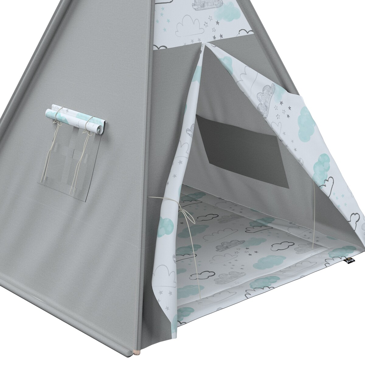 Tipi, ecru-niebieski, 110 x 110 x 155 cm, Magic Collection