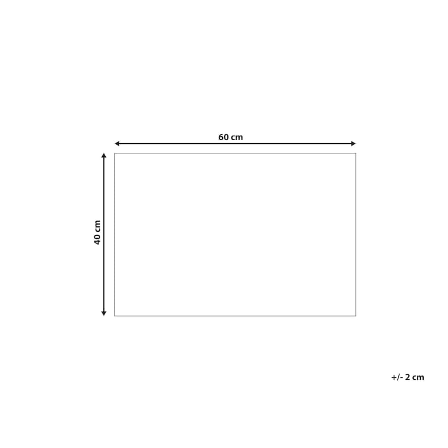 Wycieraczka KATALLA Naturalny 40 x 60 cm Wzór świąteczny Włókno kokosowe
