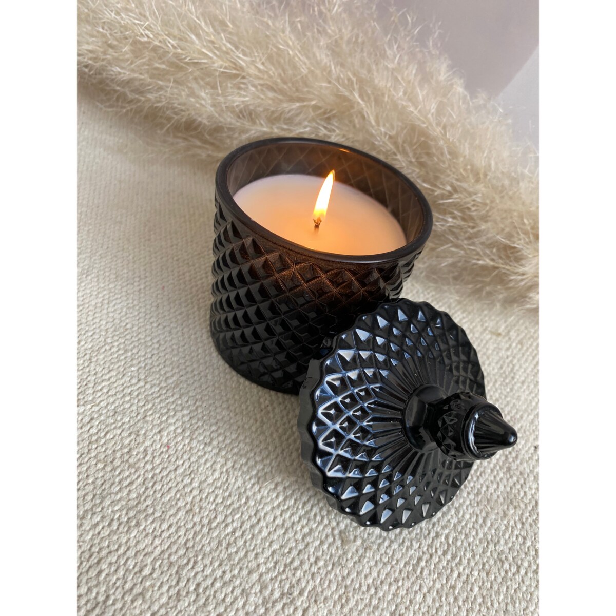 Black Opium- 200 gram ekologiczna naturalna świeca sojowa Black Crystal (dostępne inne zapachy)