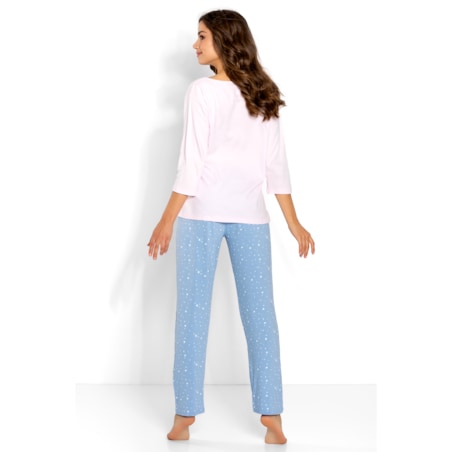 Piżama Monique Pink-Blue, S