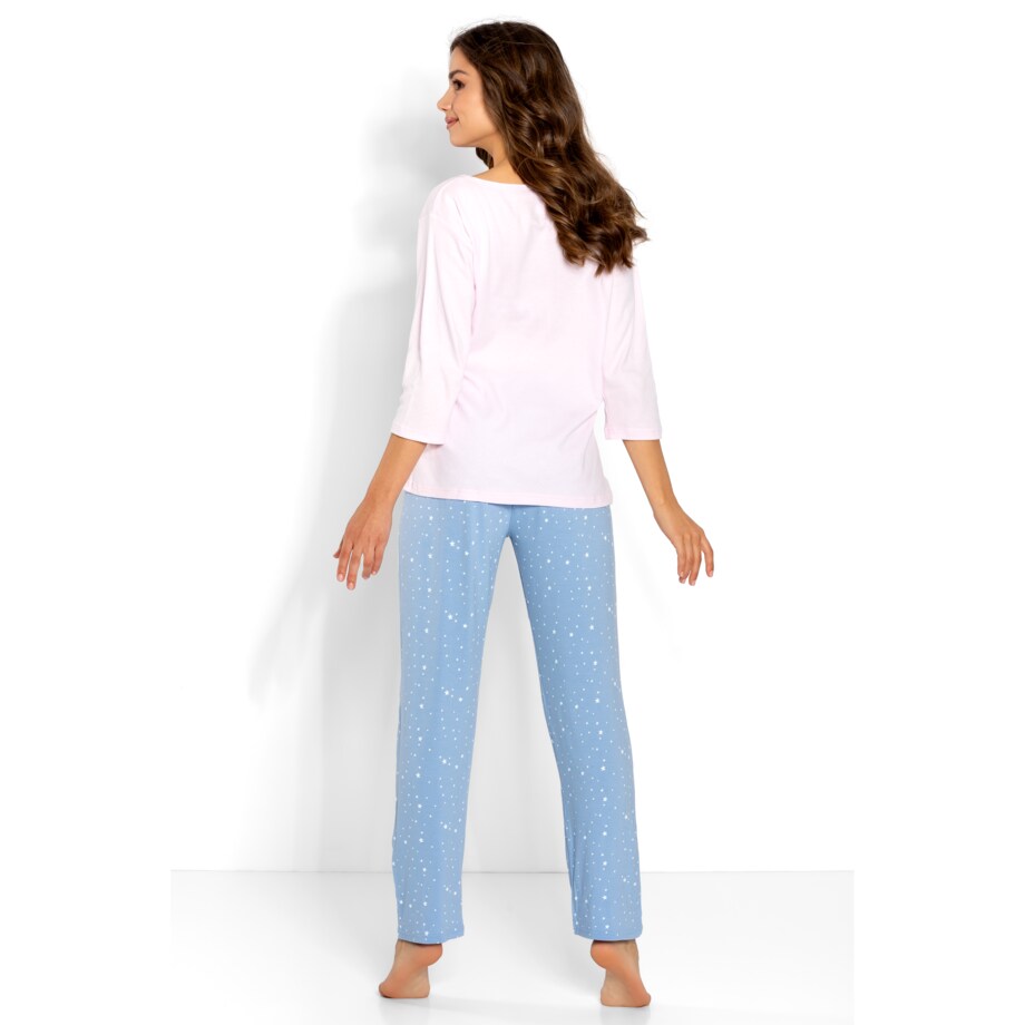 Piżama Monique Pink-Blue, S