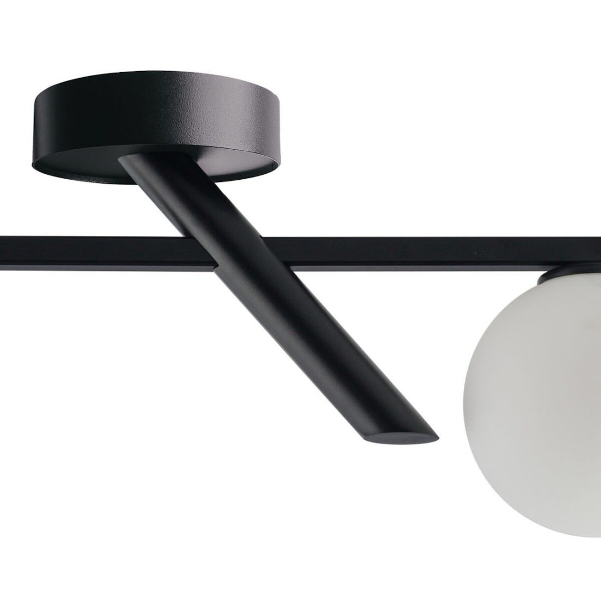 Natynkowa lampa sufitowa ZOE 33324 Sigma szklana kula czarna