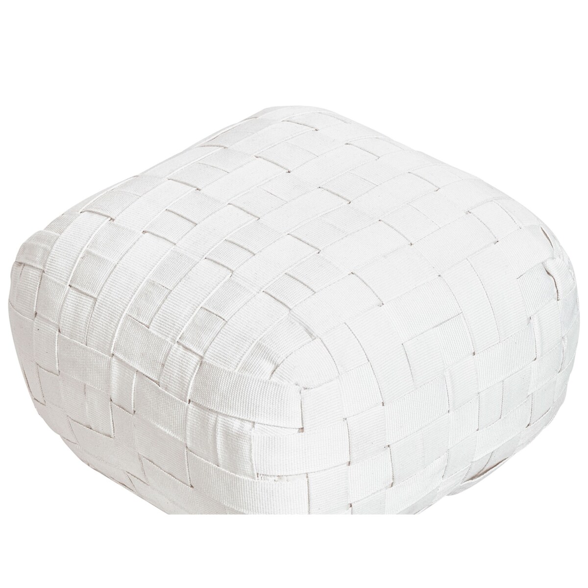 Puf BODLA Biały 50 cm 50 cm