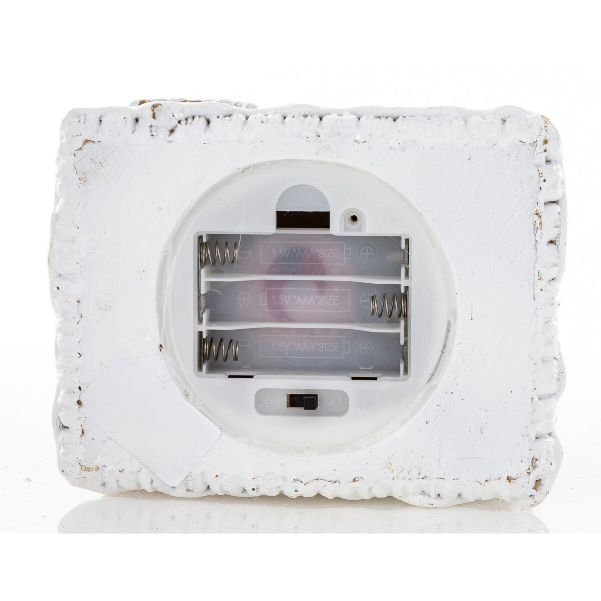 Domek piernikowy LED 15x12,5x9,5 cm z różowym dachem