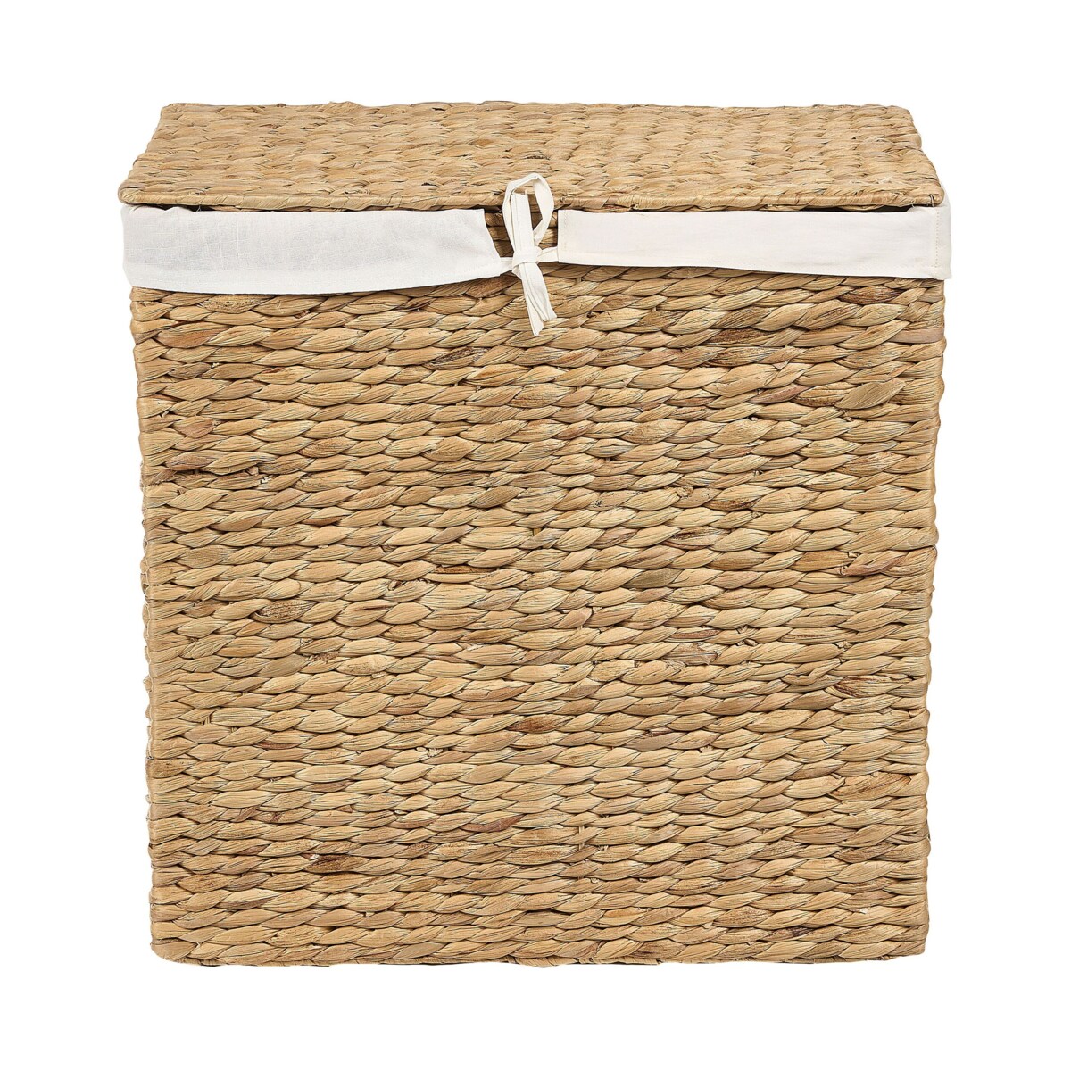 Kosz z hiacyntu wodnego z pokrywką jasny LANGSON