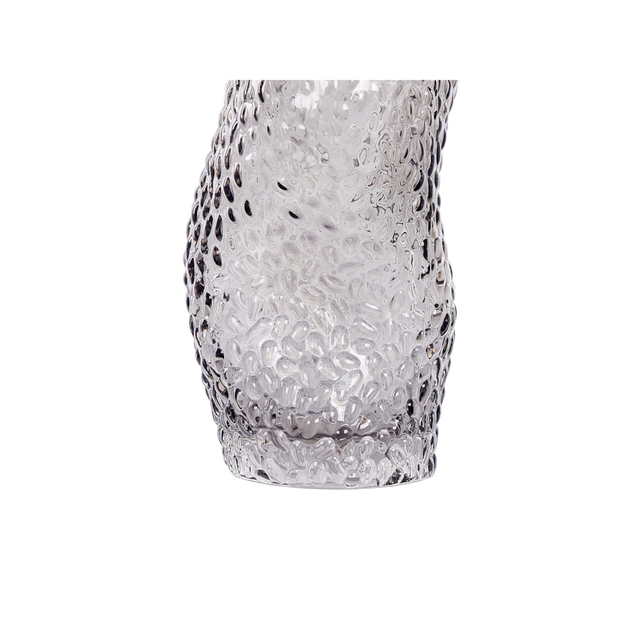 Wazon na kwiaty szklany 31 cm szary DYTIKO