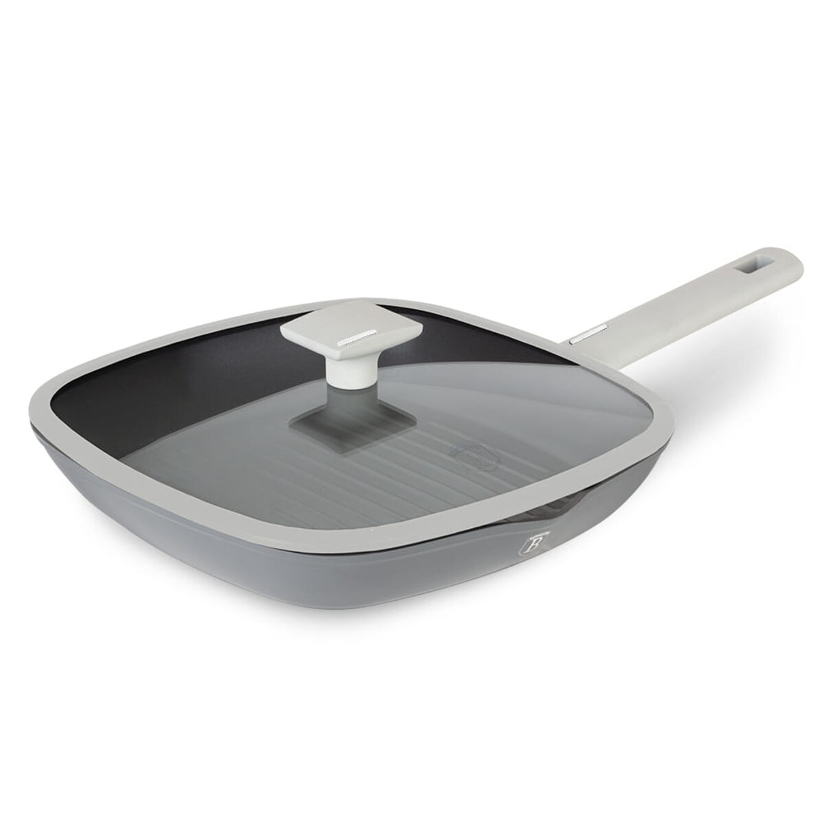 Patelnia grillowa z pokrywką z powłoką tytanową kwadratowa 28x28cm BERLINGER HAUS Aspen