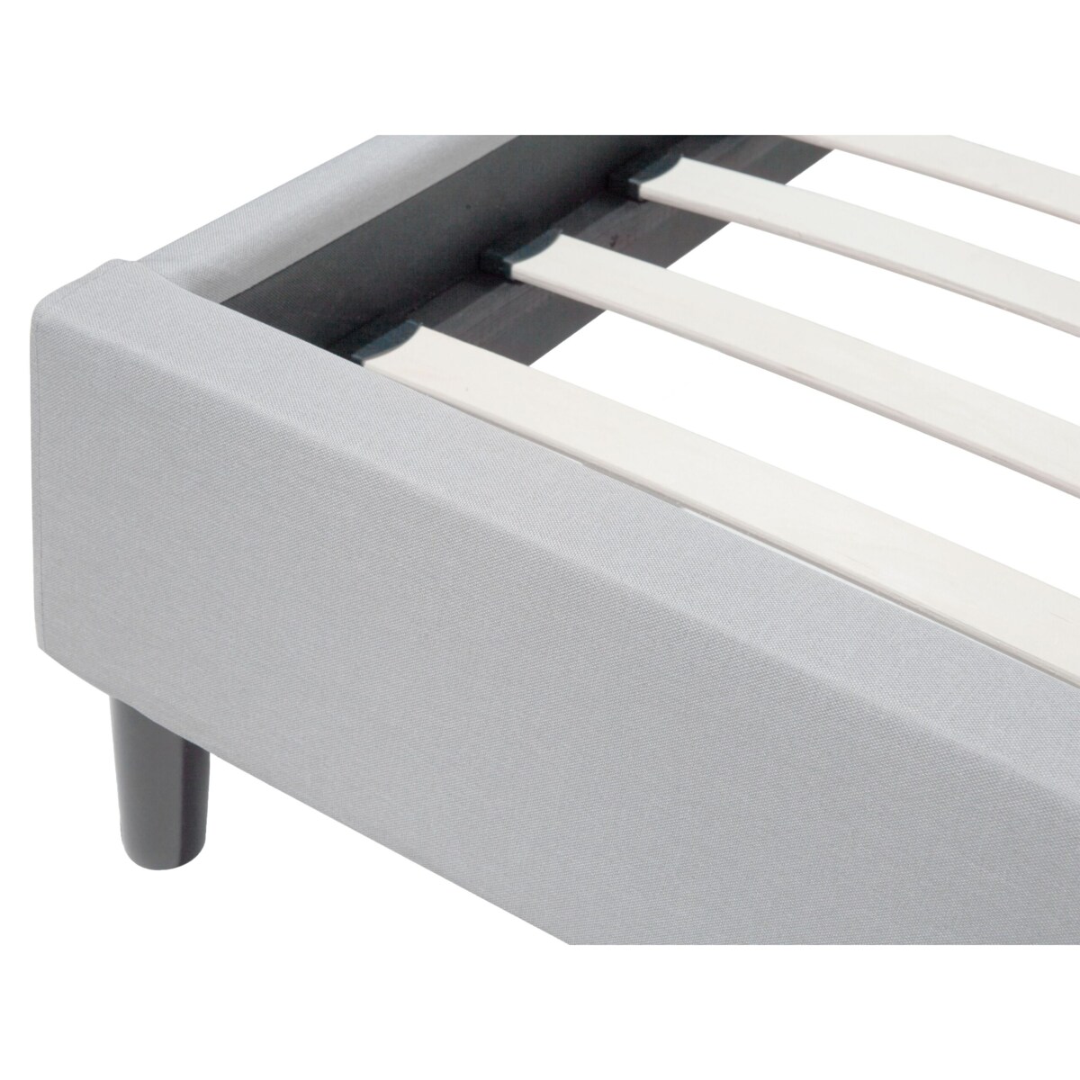 Łóżko tapicerowane 180 x 200 jasnoszare SAVERNE