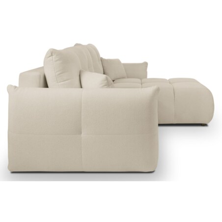 Narożnik z funkcją spania do salonu BOSE, prawostronny, ecru