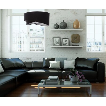 Lampa wisząca GEMSTONE czarna/biała